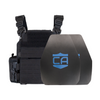 Black Recon Tactical Carrier with two shooters cut steel plates featuring Standard Coating