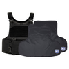 Black M.O.D. plate carrier with CaliberX soft wrap around body armor panels
