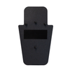 Front of black 15" x 25" Caliber Armor Rifle rated Level III+ RF2 Ballistic Shield with 3 position handle on a white background