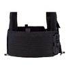 black cummerbund that velcros open to accept soft body armor panels