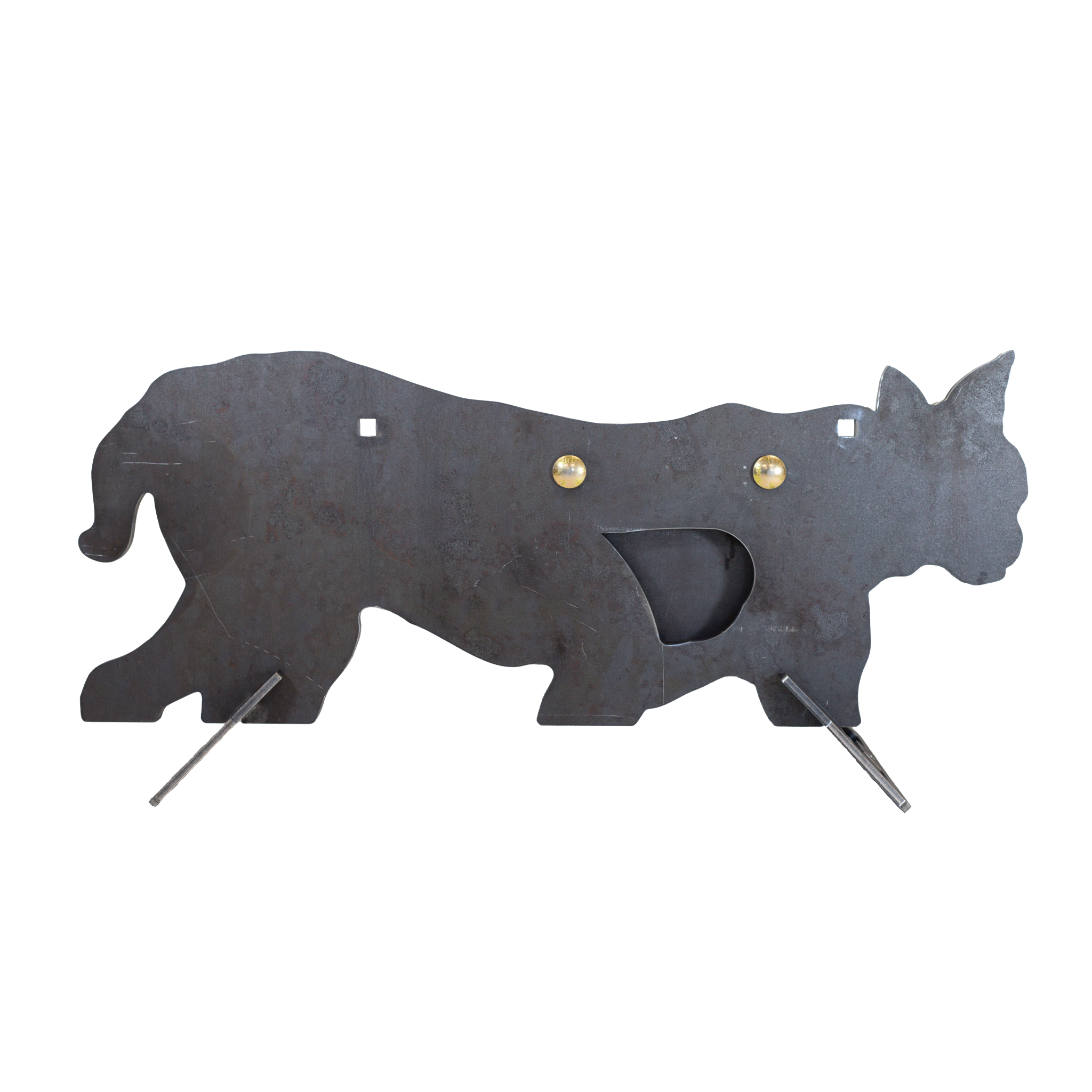 3/8" AR500 Steel Bobcat Target with Reactive Vital Paddle Front