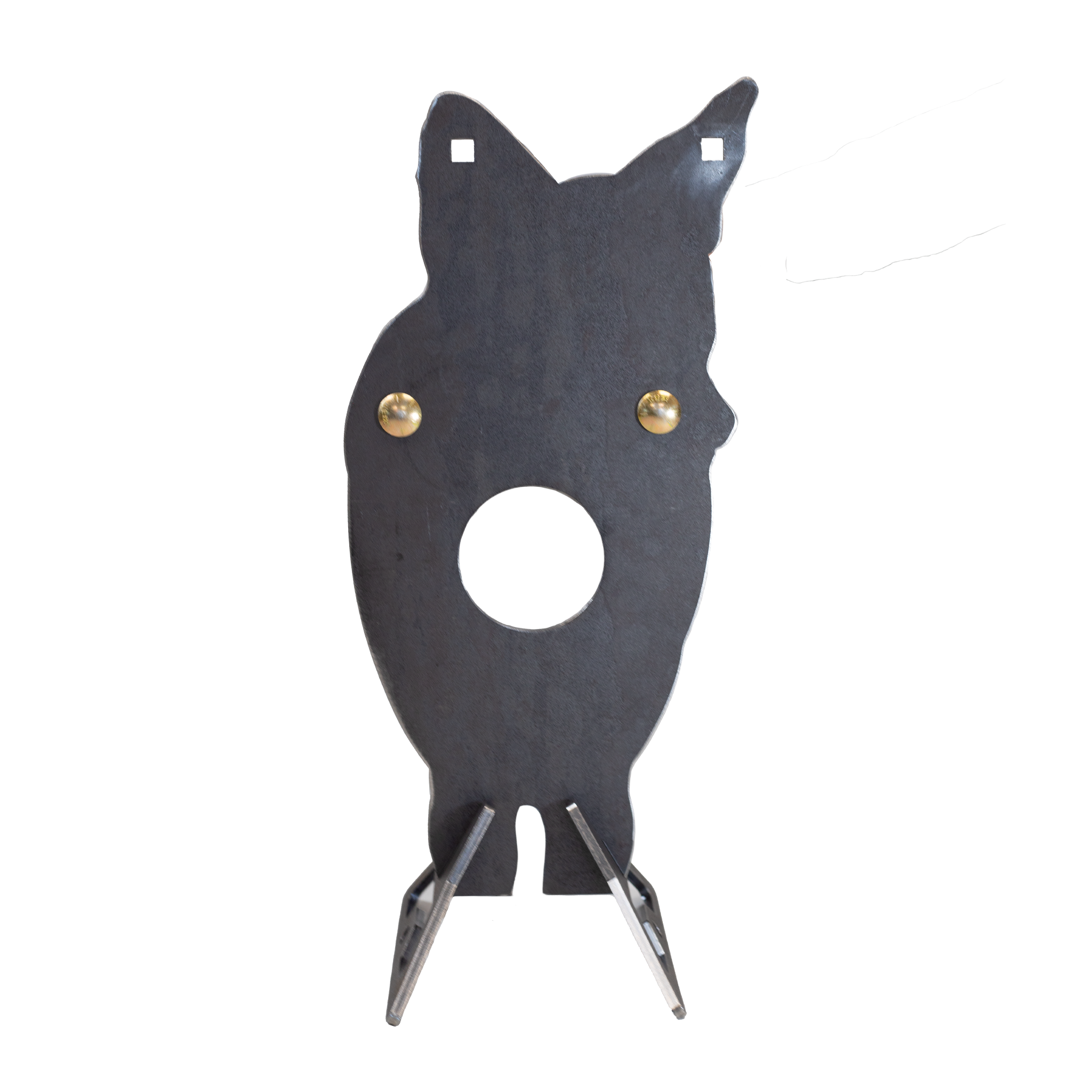 AR500 Front Facing Coyote Target with Reactive Vital Hit Paddle