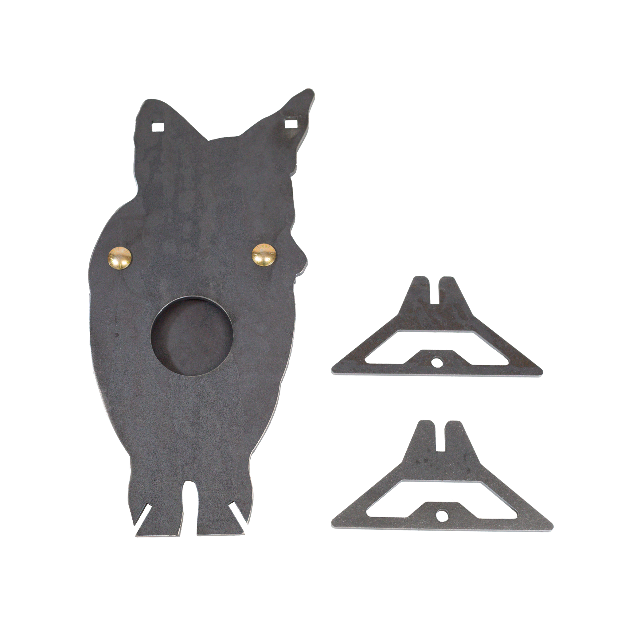 AR500 Front Facing Coyote Target with Reactive Vital Parts