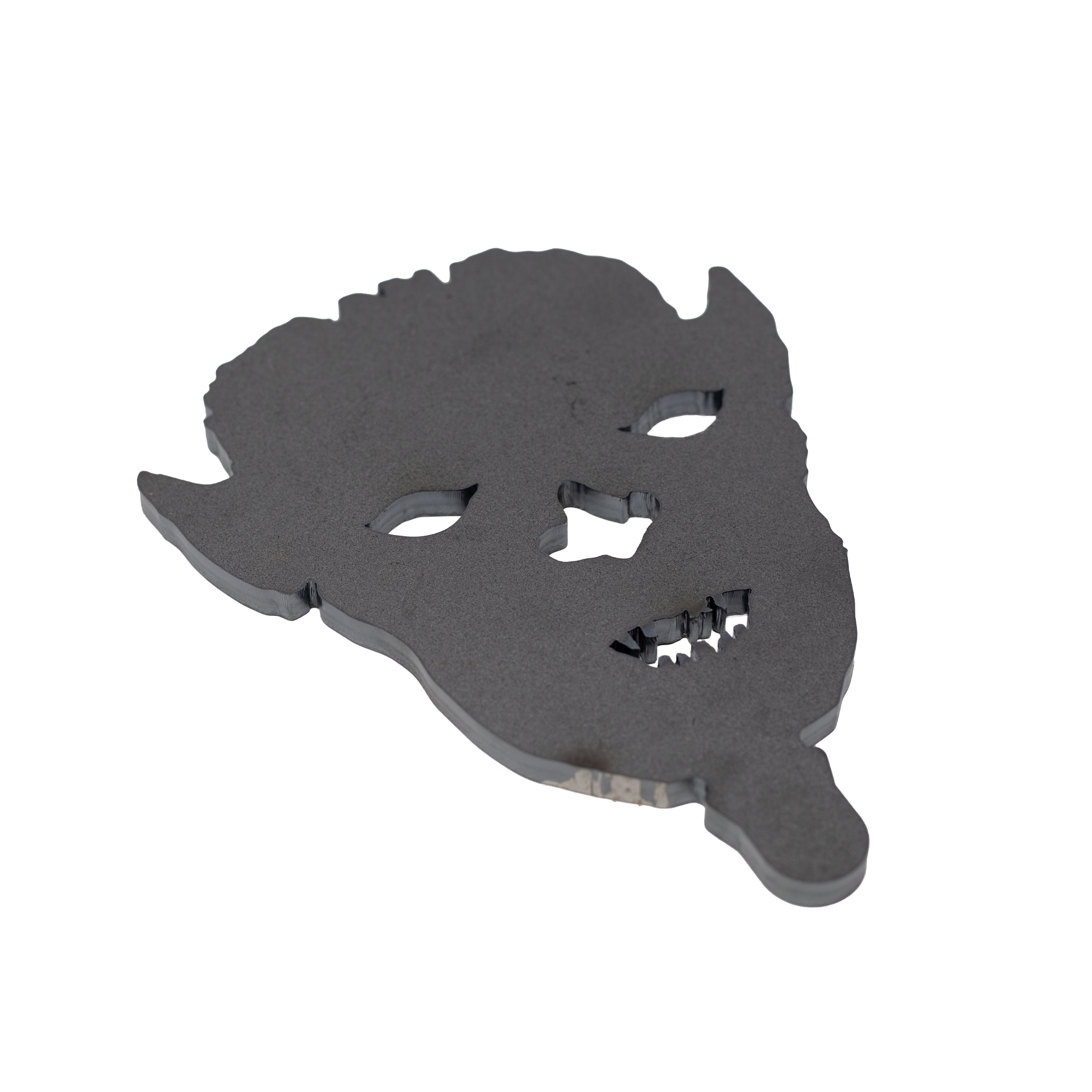 Close up of Single 8" zombie head that mounts directly into the Texas Star arms