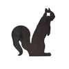 Rimfire Squirrel Silhouette Target