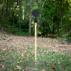 3/8" AR500 8" Knockdown Round Steel Target with Armored 2x4 Hanger