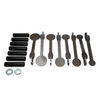 unassembled view of kyl targets, locking collare, steel targets & spacers