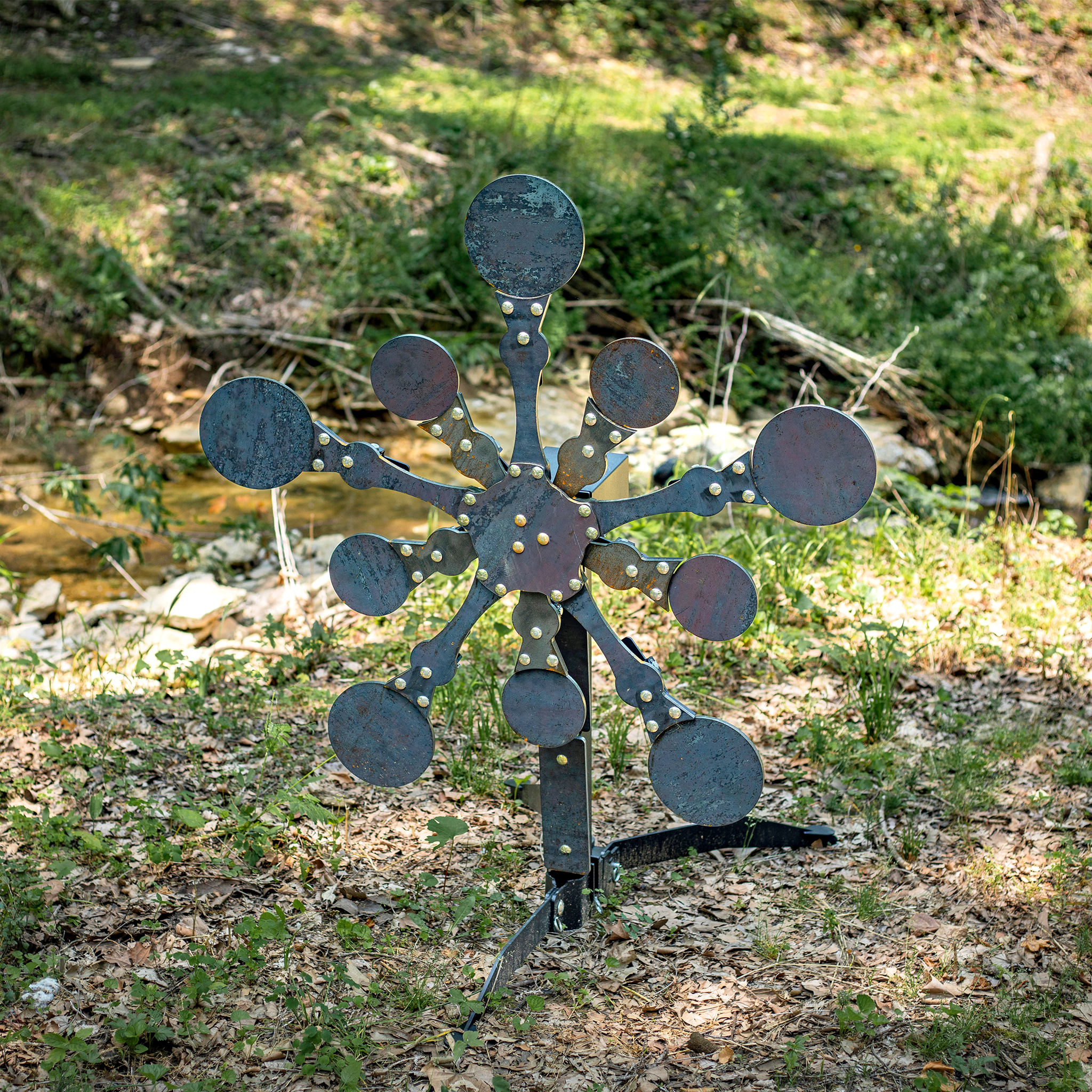 Ten Paddle rotating target- fully armored Texas Star