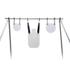 ar500-steel-targets-hanging-from-a-frame-stand