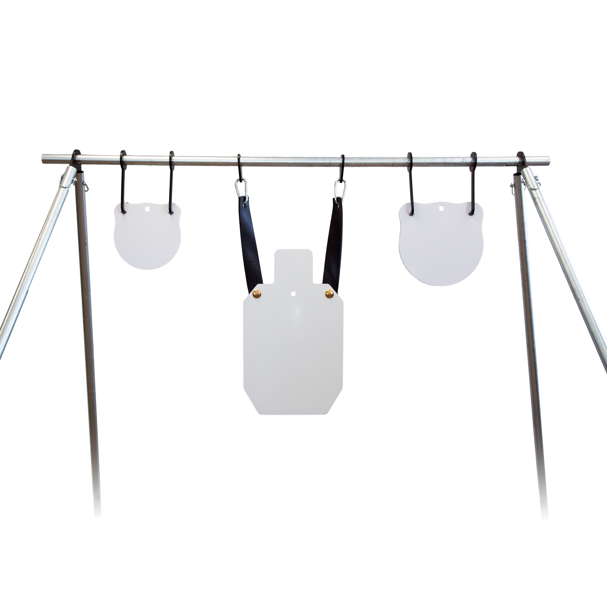 double tap industries conduit J-hook target hangers for mounting steel targets on EMT conduit stands