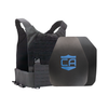 Black Phantom carrier with shooters & SAPI cut steel body armor plates with standard coating