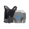 Black Phantom carrier with shooters & SAPI cut steel body armor plates with protective PolyShield anti-spall coating