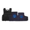 Black NC Star Vism Expert Plate Carrier X-Small with Level IIIA Soft Body Armor Panels on a white background