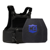 Black M.O.D. carrier with two LevelIV shooters cut ceramic plates