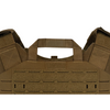 emergency drag handle on backside of plate carrier with velcro to keep discreetly tucked away 