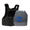 Black M.O.D. carrier with shooters &  SAPI cut UHMWPE Maritime plates with waterproof coating