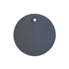 back view of 3/8 inch 10 inch inch AR500 round steel challenge target on a white background