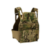Side profile of scorpion multi cam DV8 Plate Carrier showing low-profile construction on a white background
