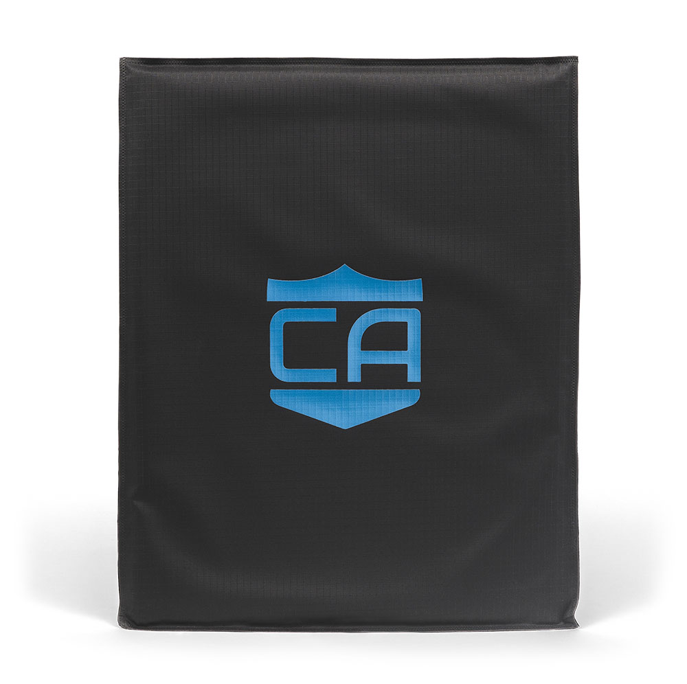 Front view of the CaliberX IIIA Soft Body Armor Rectangle Panel