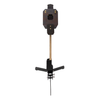 vital strike failure to stop reactive target with moving head and chest paddle on an adjustable 2x4 stand, on a white background