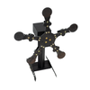 front view of rimfire texas star spinning reactive target, 5 paddle option