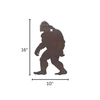 Large silhouette of a bigfoot shape on a white background meant for rimfire target shooting with dimensions
