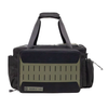 Modular tactical range bag with padded dividers and MOLLE webbing shown on a white background