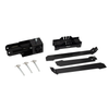 Portable T-post target base system with quick pin assembly components