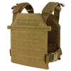 AR550 Level III+ armor package with coyote brown plate carrier