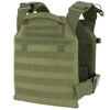AR550 Quick Response Body Armor Package with OD green plate carrier back view