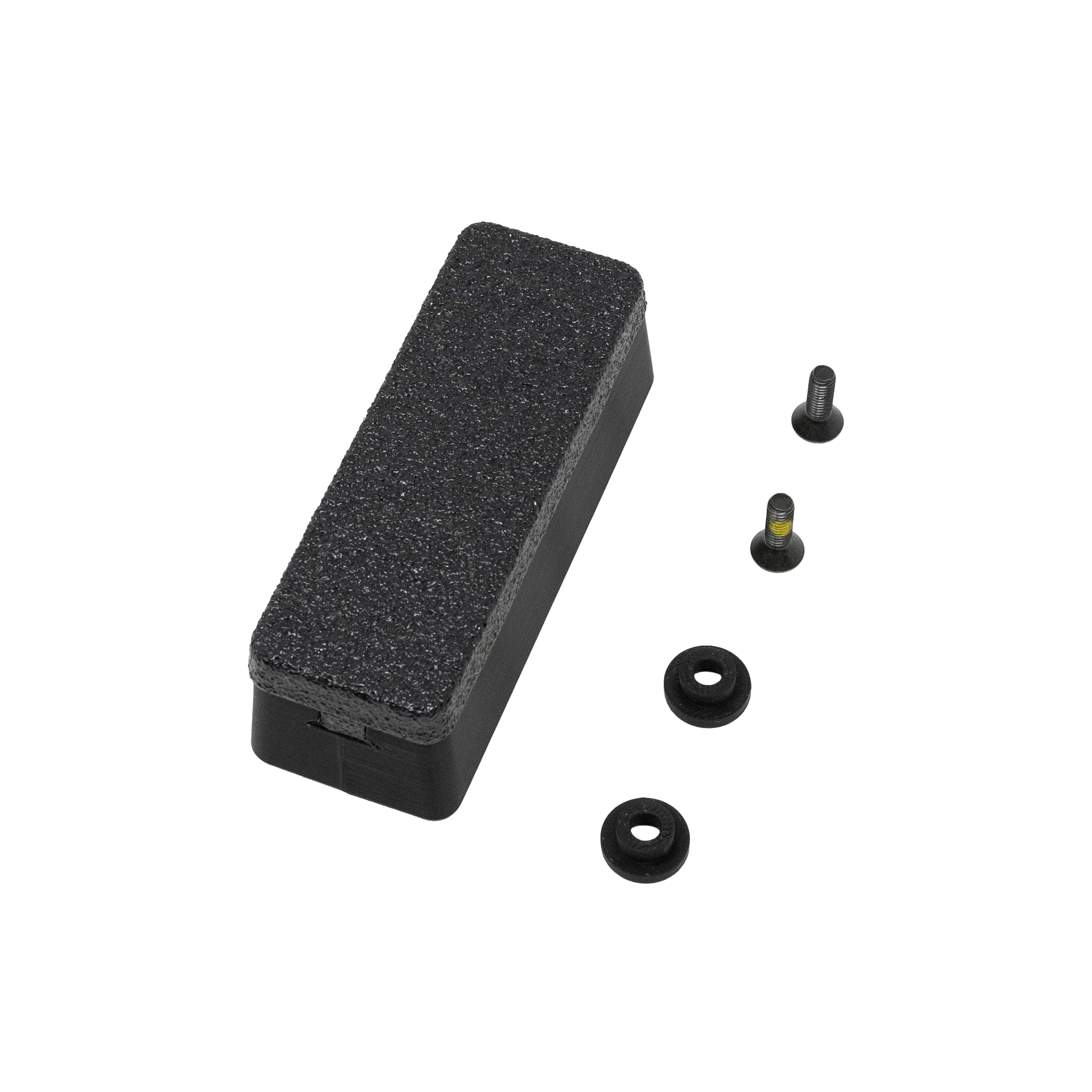 Assault Wall Magnetic gun and tactical gear mount show unassembled with included hardware on a white background