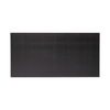 Backside view showing Assault Wall flat black plastic surface of the tactical slat wall panel on white background