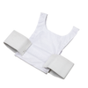 Caliber Armor gray man carrier in white laying flat showing the back of the carrier