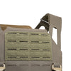 Close up view of the strap of Caliber AV2 DV8 RF2 Body Armor Package in Ranger Green