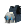 Front view of the Condor EXO AR550 III+ Body Armor Package in navy blue