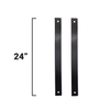 Double tap industries 24 inch rubber steel target mounting straps for gongs and other steel targets