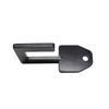 double tap industries powder coated black 2x4 hanger for diy target hanging on white background