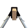 double tap industries DIY target stand kit components including brackets and quick pins