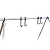 double tap industries powder coated j-hook hangers on DIY conduit target stand