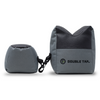 double tap industries front and rear combo shooting bag rest for reliable rifle shots with clasp front facing view on white background