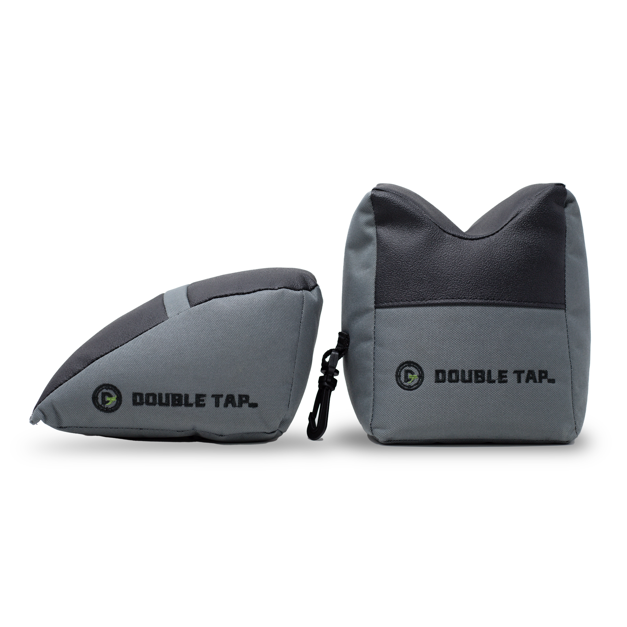 double tap industries front and rear combo shooting bag rest for reliable rifle shots front facing view on white background