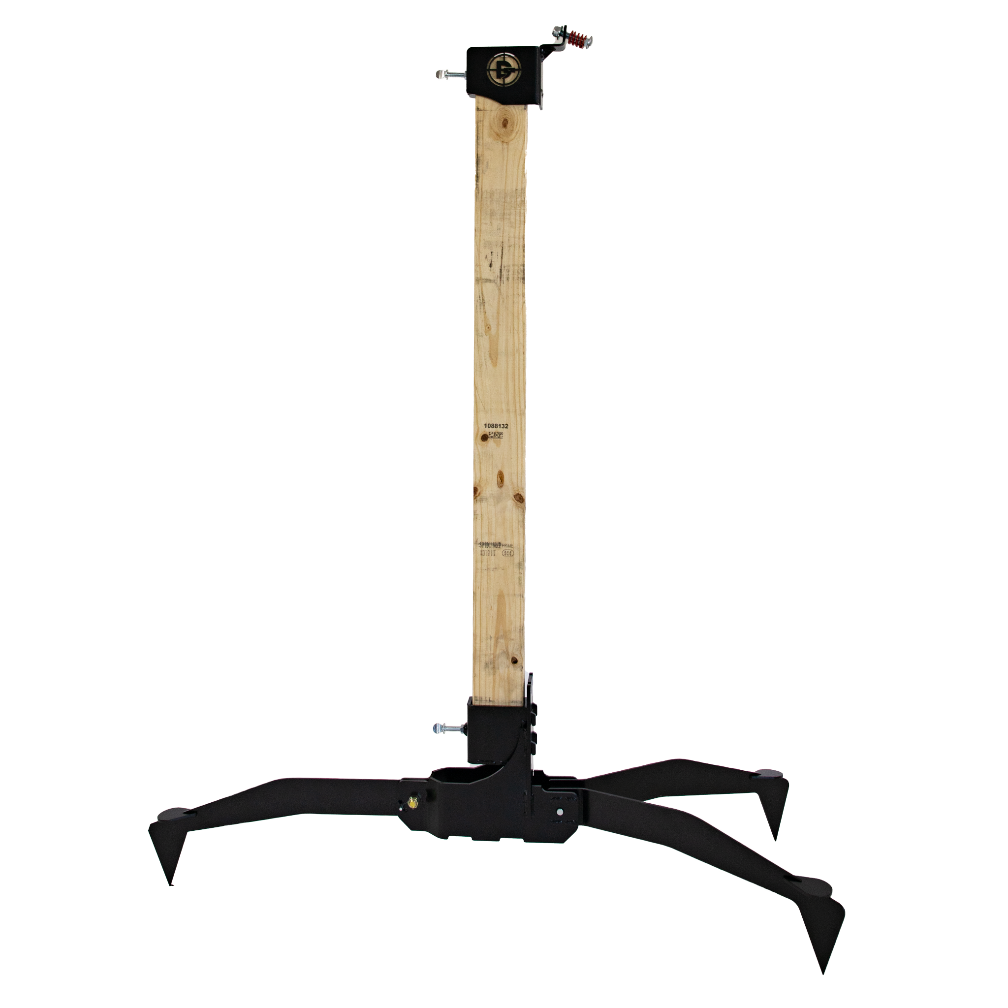 Complete steel target stand system with integrated target hanger