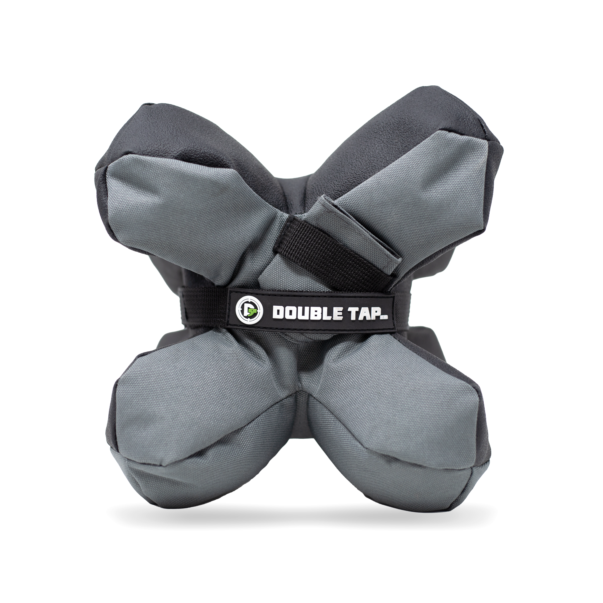 double tap industries x shaped shooting bag rest on white background