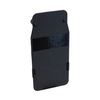 Front angled view of black 8" x 17" Caliber Armor pistol rated Level IIIA HG2 Ballistic Shield on a white background