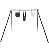 conduit alternative quick stand assembled with steel targets on a white background